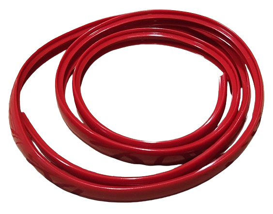 Side Red Rubber Rail Trim