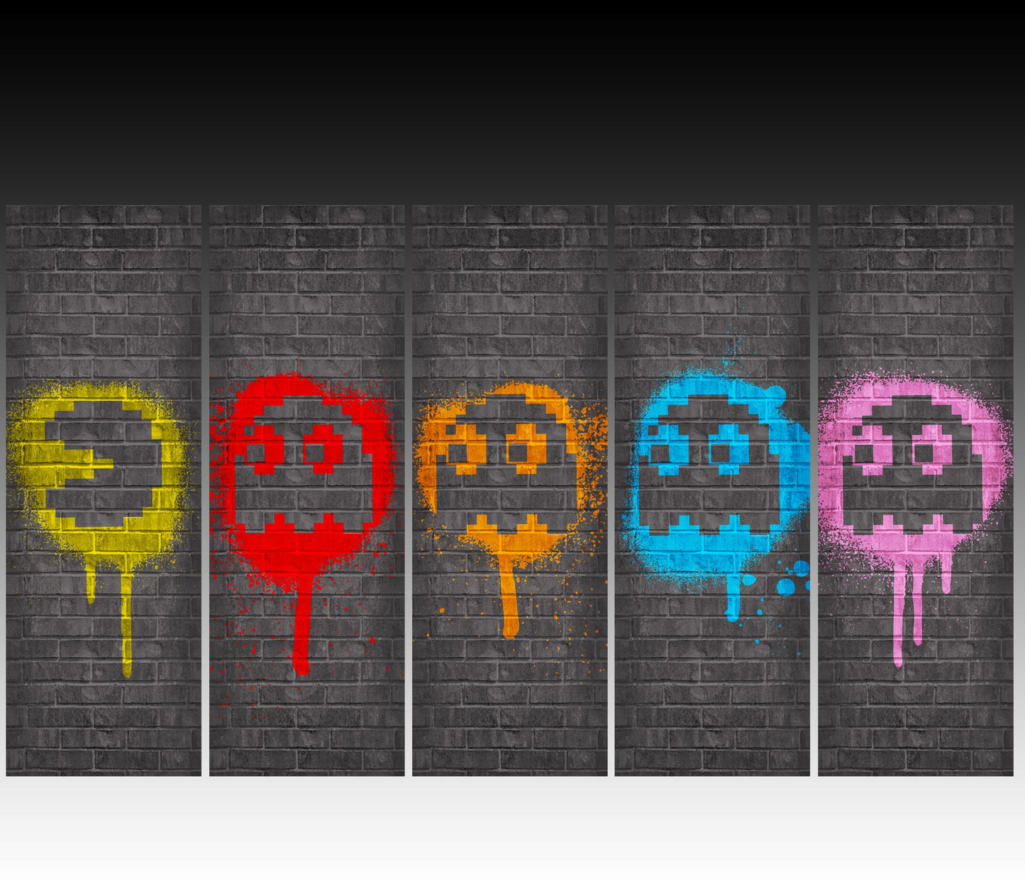 Pac-Man/Ghost Tapestries SET/5