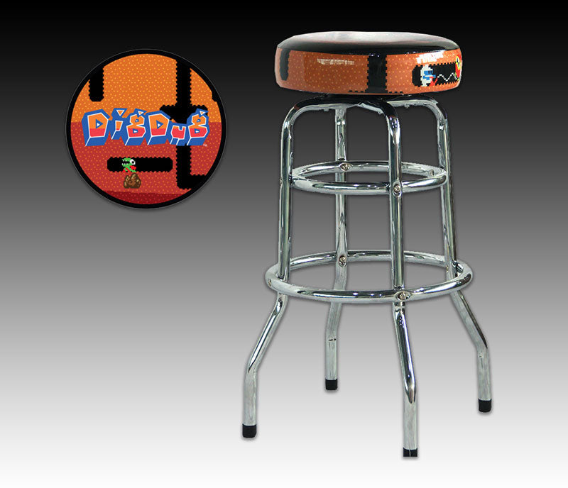 Digdug Barstool 30" Chrome