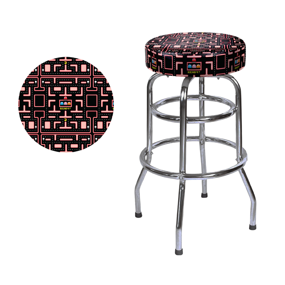 Ms. Pac-Man 30" Barstool "Maze"