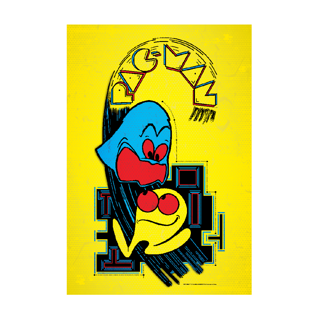 Pac-Man Poster, 24 X 36