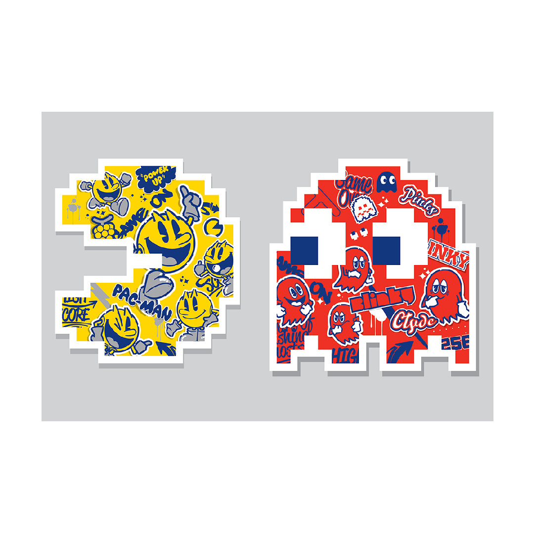Pac-Man + Blinky Poster