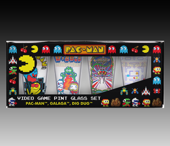Retro Video Game Pint Glass Set