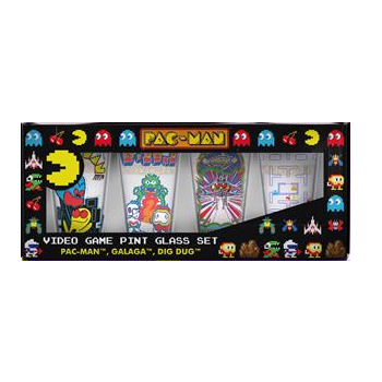 Retro Video Game Pint Glass Set