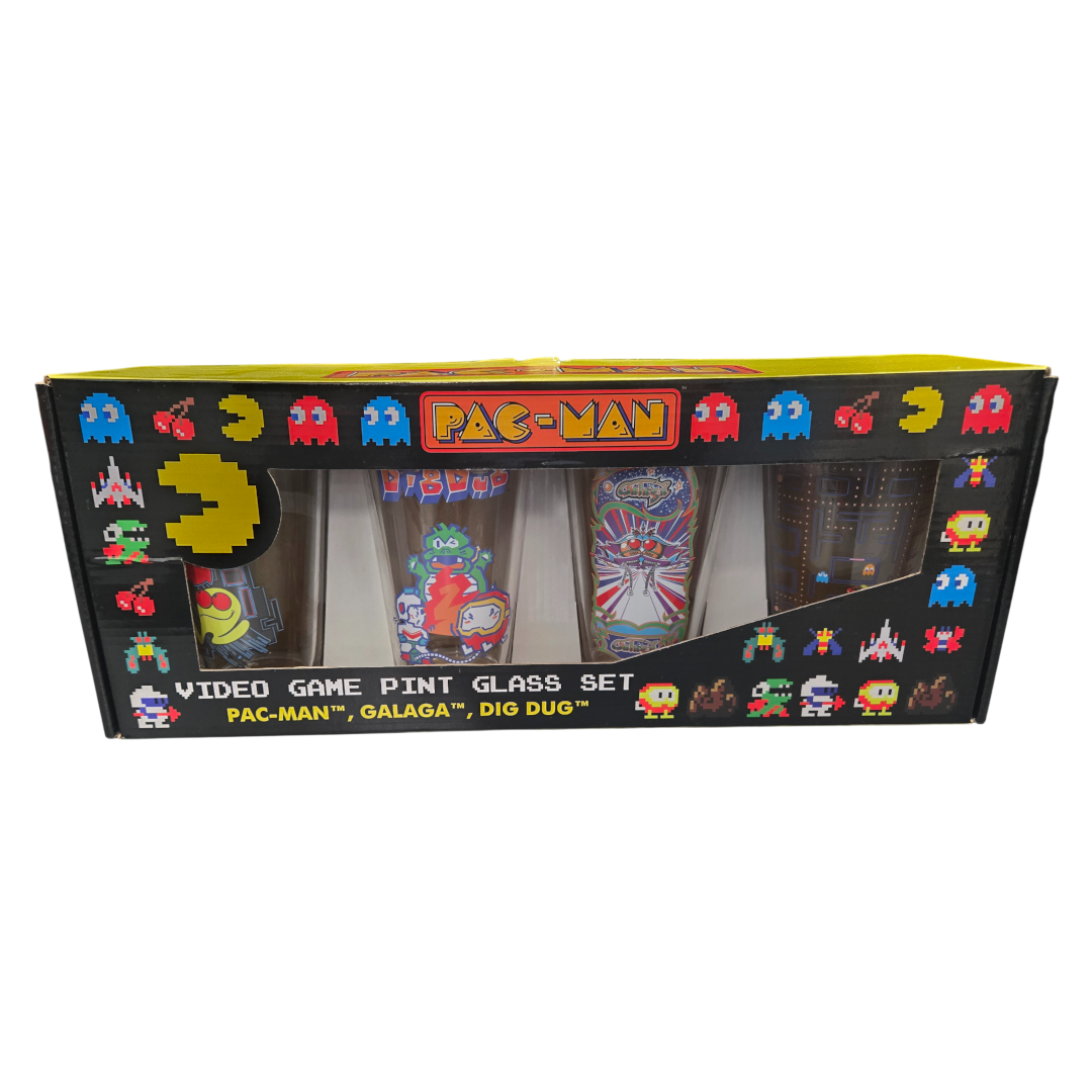 Retro Video Game Pint Glass Set