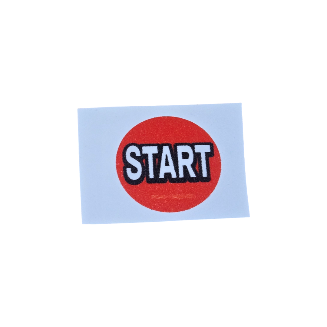 Decal, Button Red