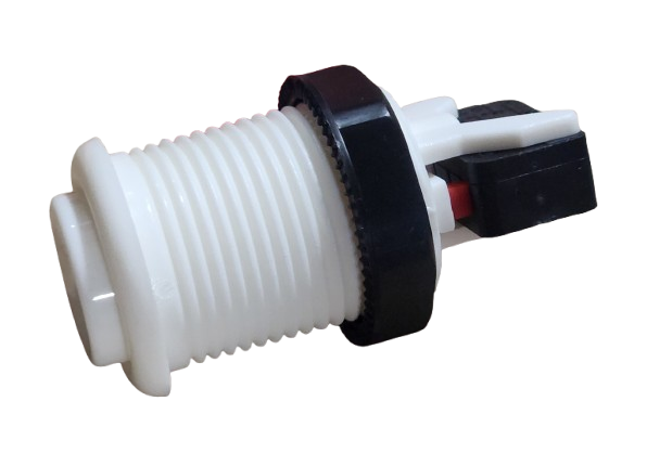 Pushbttn W/Horiz Microsw Wht
