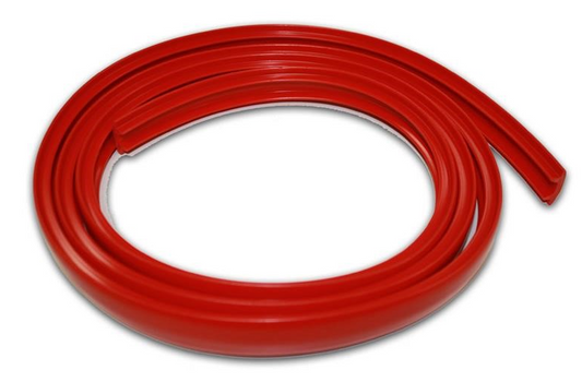 Side Red Clear Rail Trim