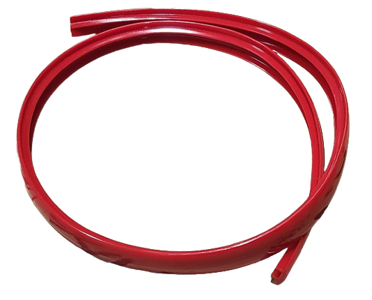 End Red Rubber Rail Trim
