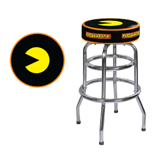 Pac-Mancave Logo Barstool 30"