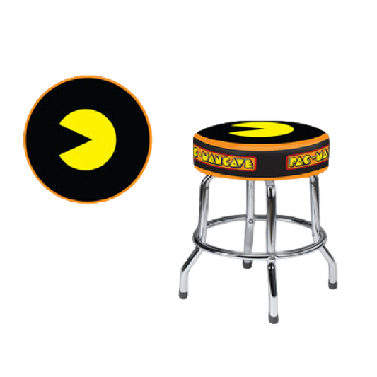 Pac-Mancave Logo Barstool 19"