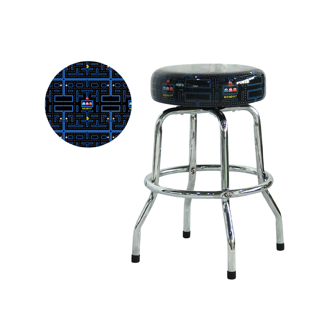 Pac-Man Barstool, 19 In Chrome