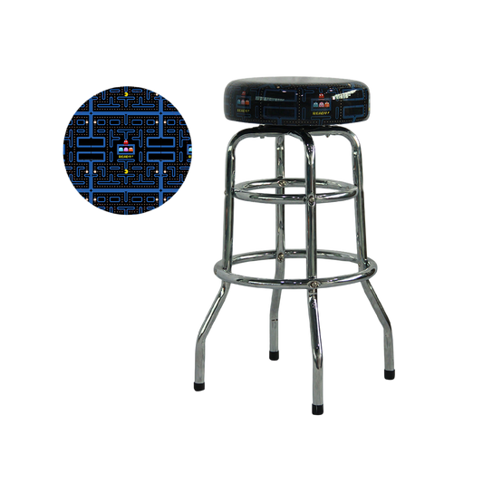 Pac-Man Barstool, 30 In Chrome