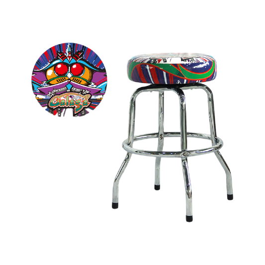 Galaga Barstool 19" Chrome