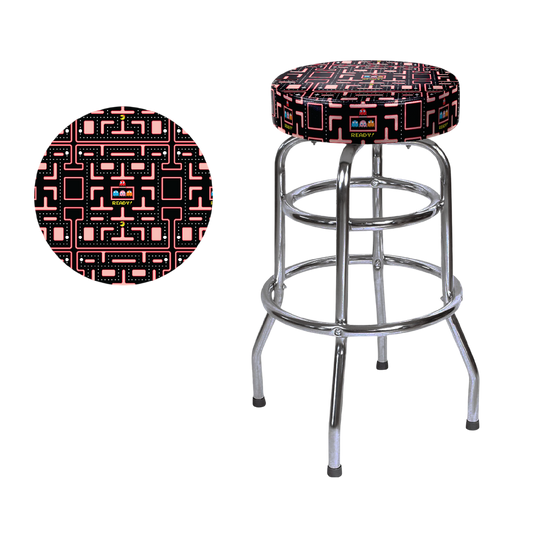 Ms. Pac-Man 30" Barstool "Maze"