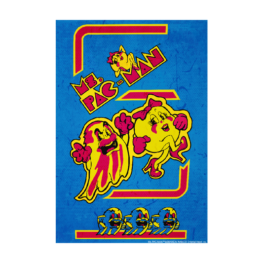 Ms. Pac-Man Poster, 24 X 36