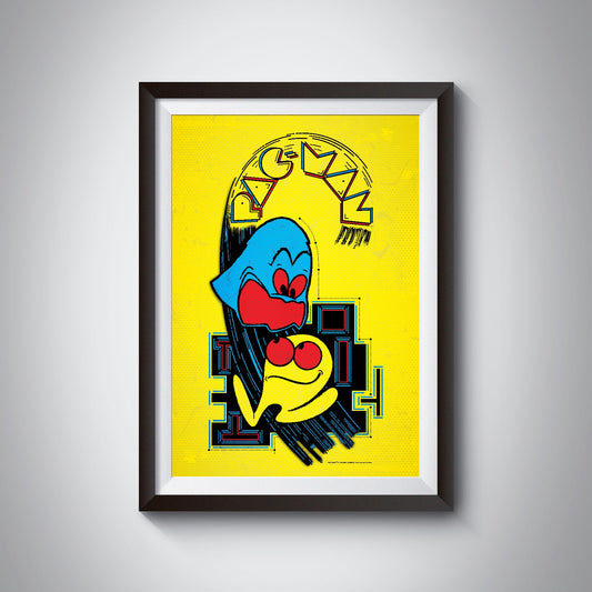 Pac-Man Poster, 24 X 36