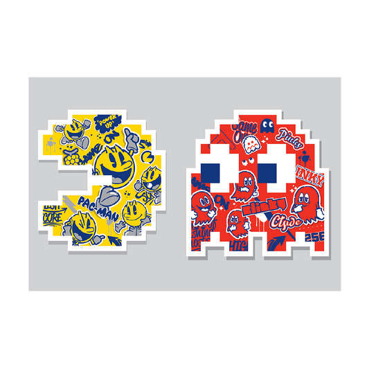 Pac-Man + Blinky Poster