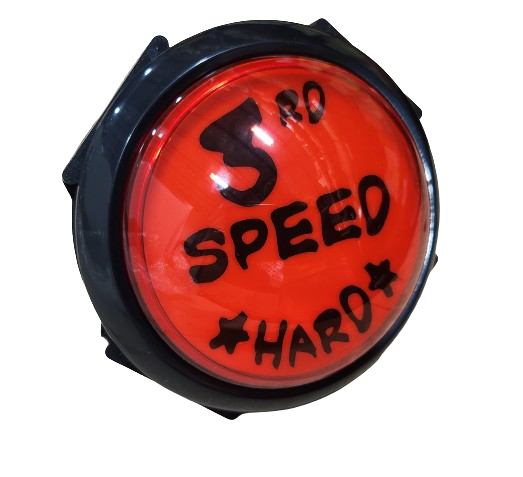 Jumbo Button, Red W/Legend