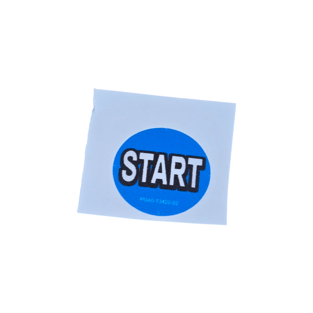 Decal, Button Blue