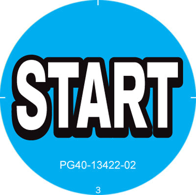 Decal, Button ST. 3 Blue