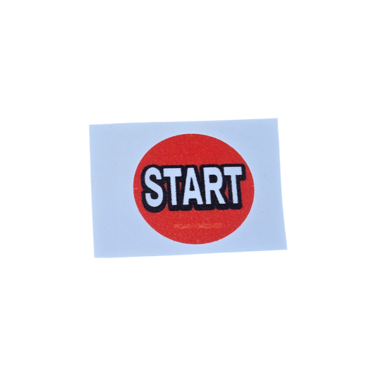 Decal, Button Red