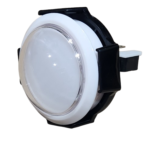 Clear Covex White Body Push Button