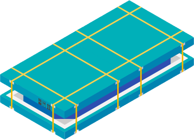 Pac-Man Slider shipping dimensions diagram
