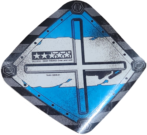 Decal, Speaker Cover Rt. Blue
