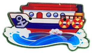 Mini Tugboat Slot Acrylic Artwork