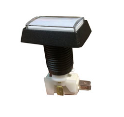 PUSH BUTTON, RECT CLEAR, LED
