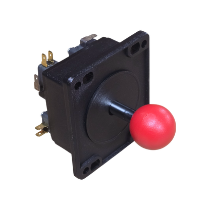 Joystick, 8-WAY, Red Knob