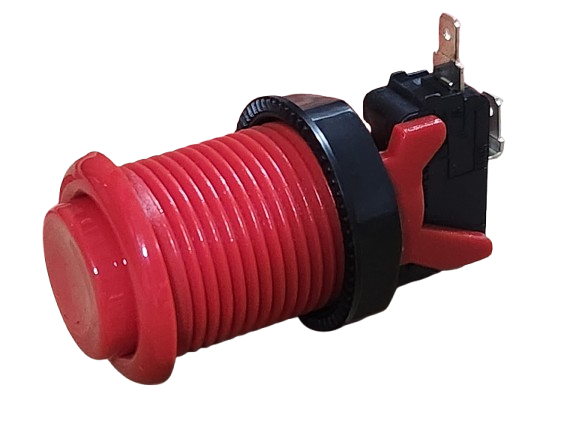 Pushbttn W/Horiz Microsw Red