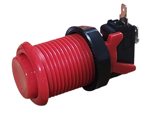 Pushbttn W/Horiz Microsw Red
