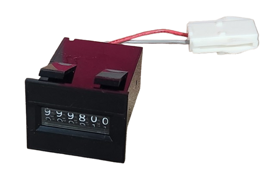 Coin Meter, 7 Digit 12V W/Diod