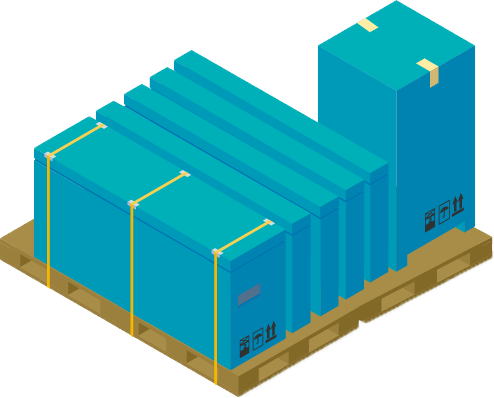 World's Largest Pac-Man shipping dimensions diagram